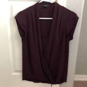 Women’s maroon blouse